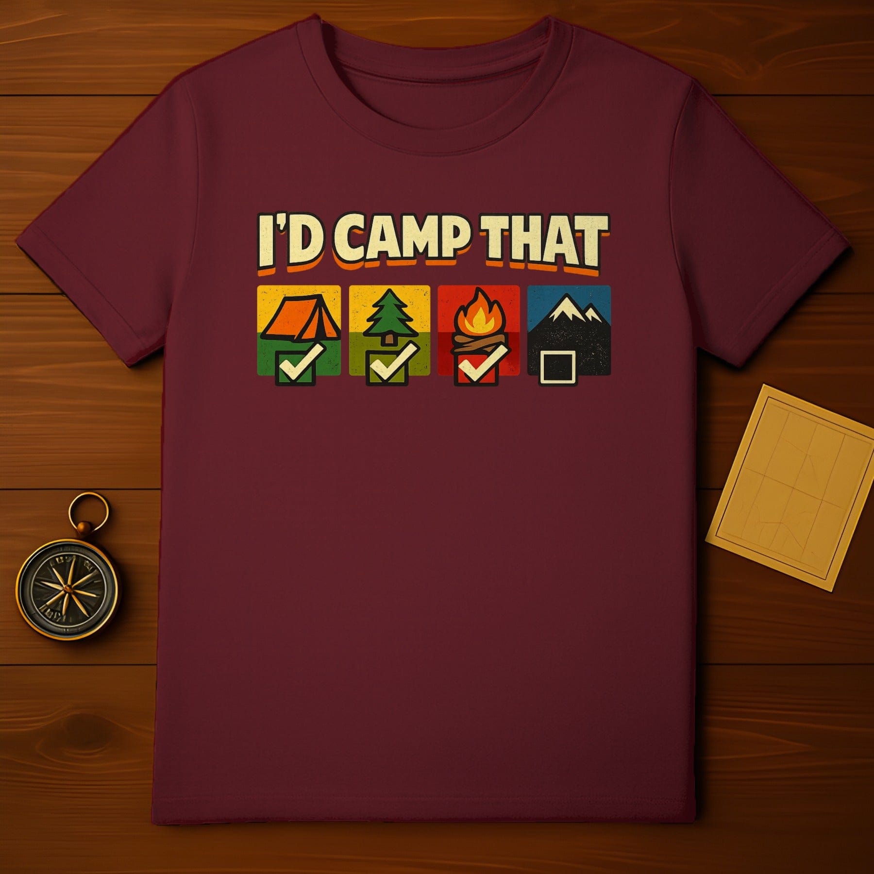 I'd Camp That Camping Activities Graphic Tee