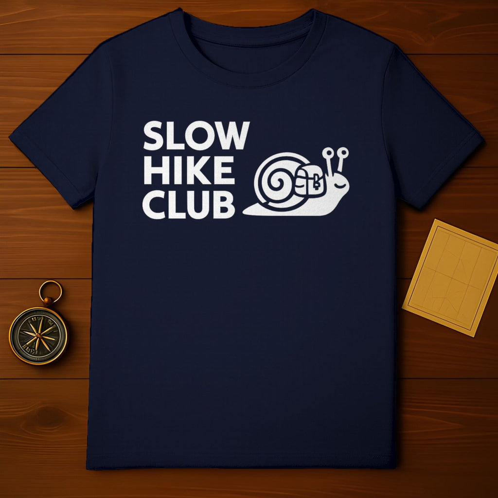Slow Hike Club Funny Snail Graphic T-Shirt