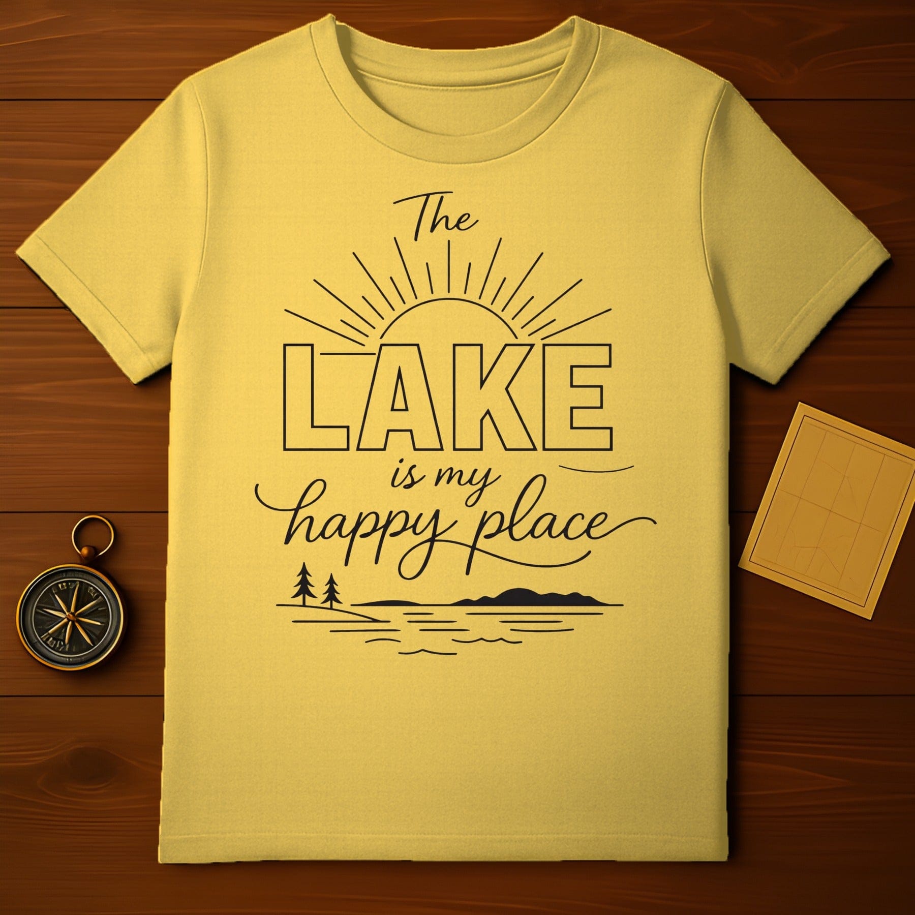 The Lake is My Happy Place Relaxing Outdoor Shirt