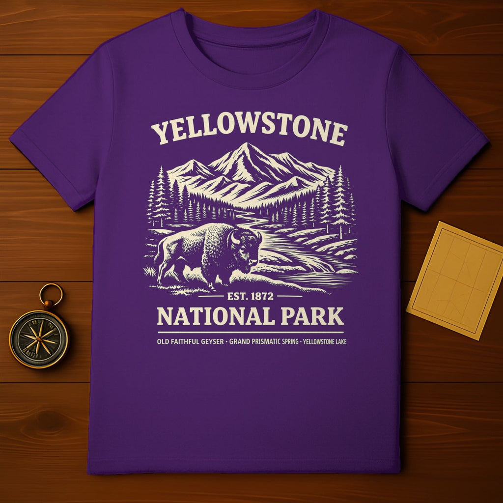 Yellowstone National Park Scenic Graphic T-shirt