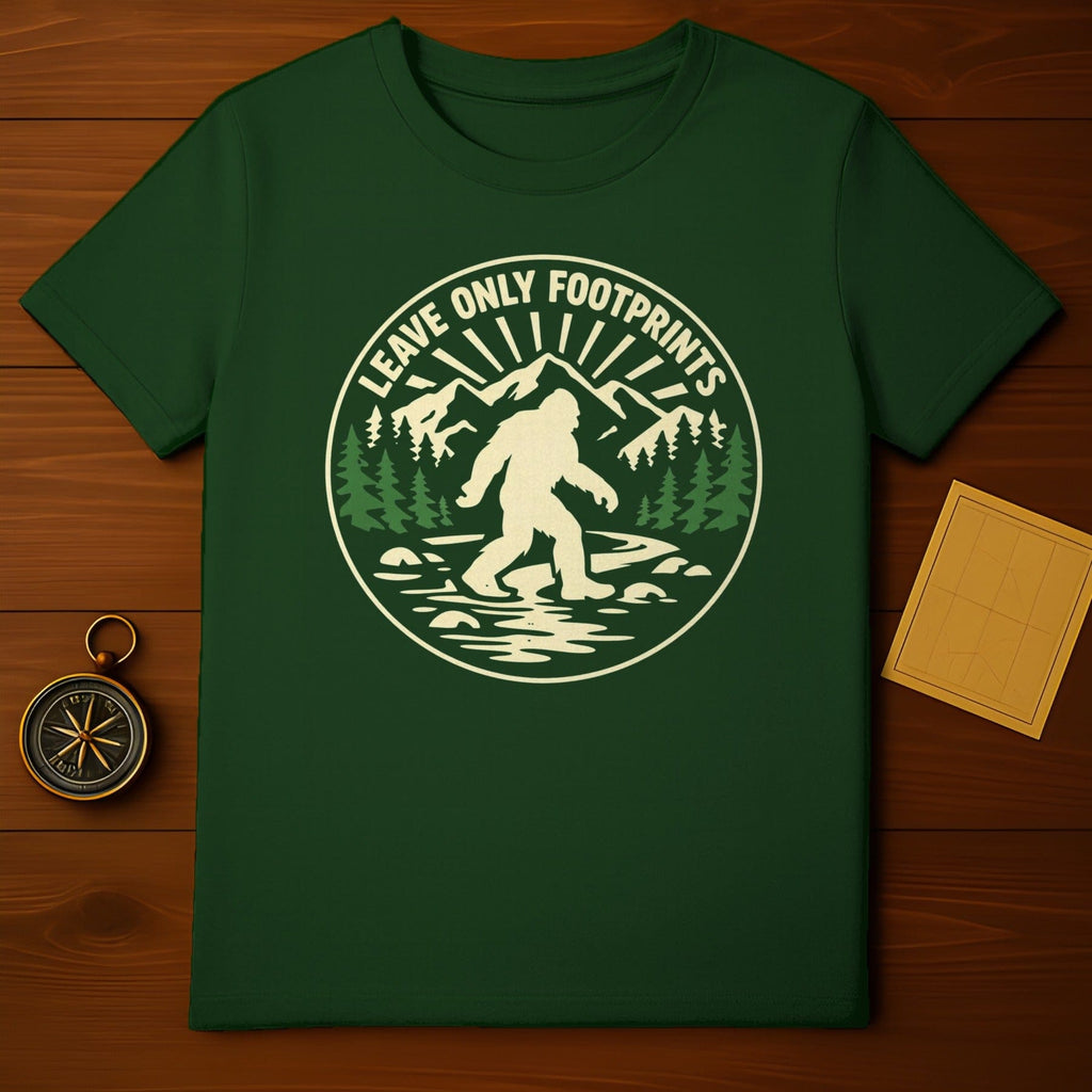 Bigfoot Leave Only Footprints Mountain Nature Product Type

Bigfoot, Sasquatch, Cryptid, Leave Only Footprints, Nature, Outdoors, Hiking, Camping, Wilderness, Environment, Mountains, Trees, Forest, Graphic Tee, Adventure, Green T-shirt, Mythical Creature, Conservation, Outdoorsy, Bigfoot Art