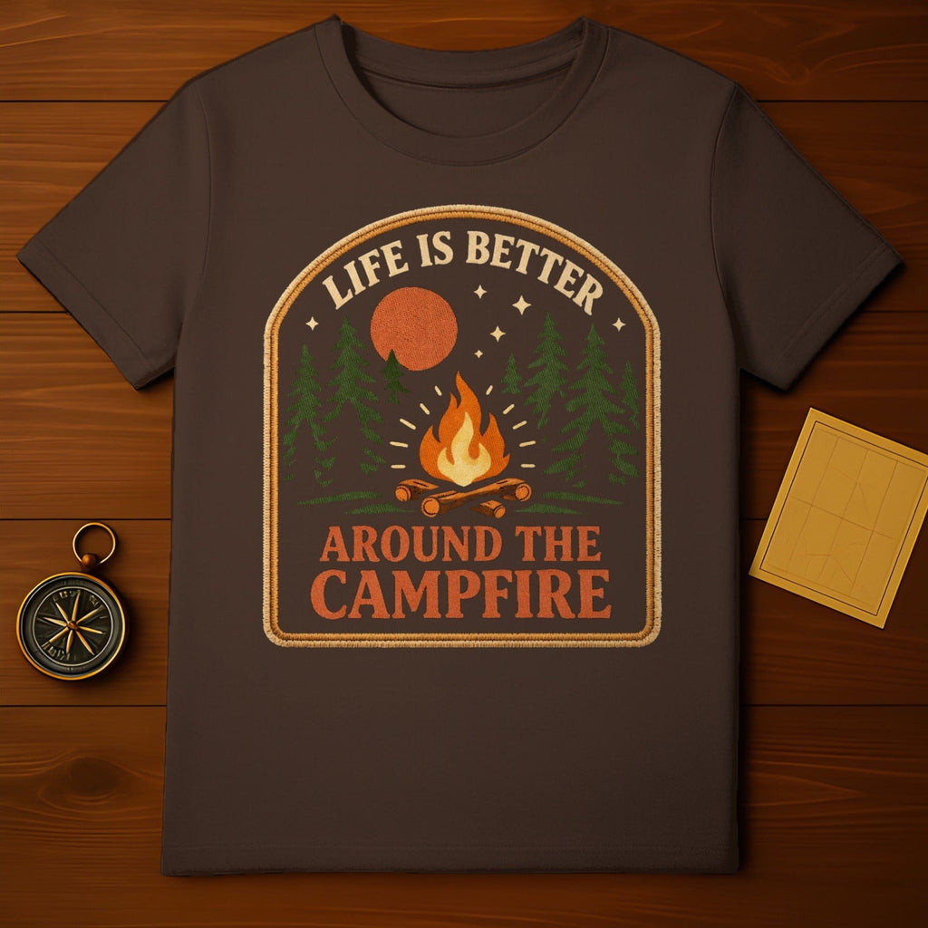 Life Is Better Around The Campfire Camping Graphic Design product type