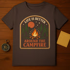 Life Is Better Around The Campfire Camping Graphic Design product type
