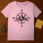 Mountain Compass North South East West Graphic T-shirt