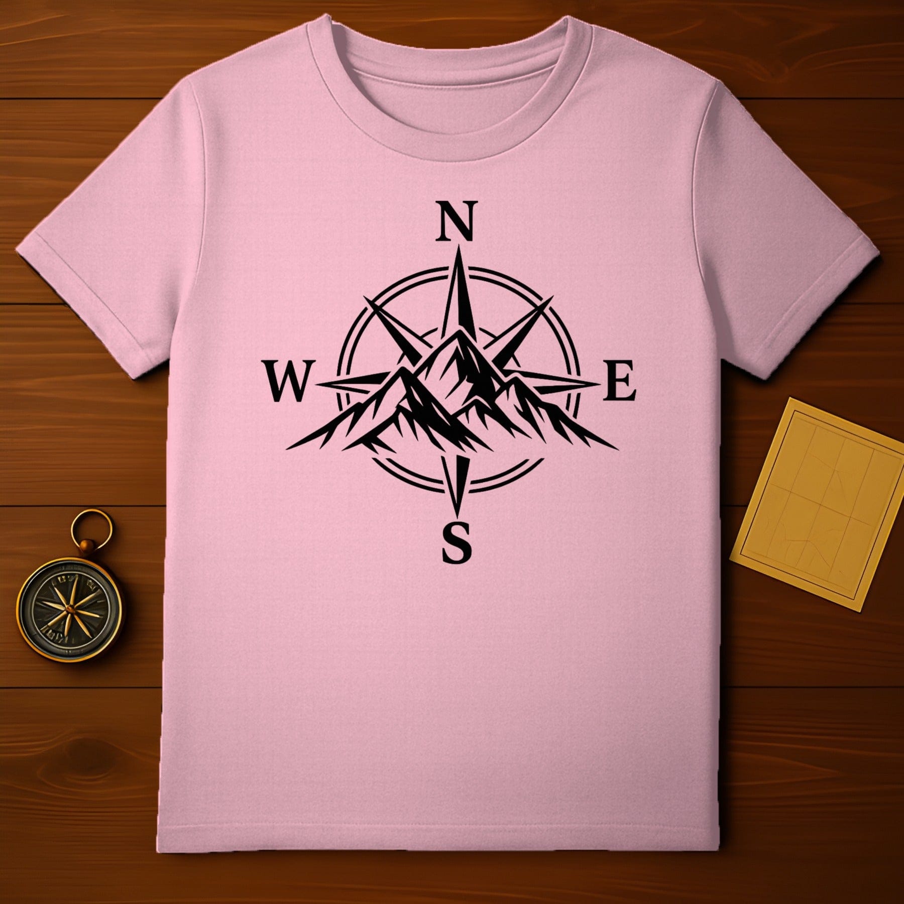 Mountain Compass North South East West Graphic T-shirt