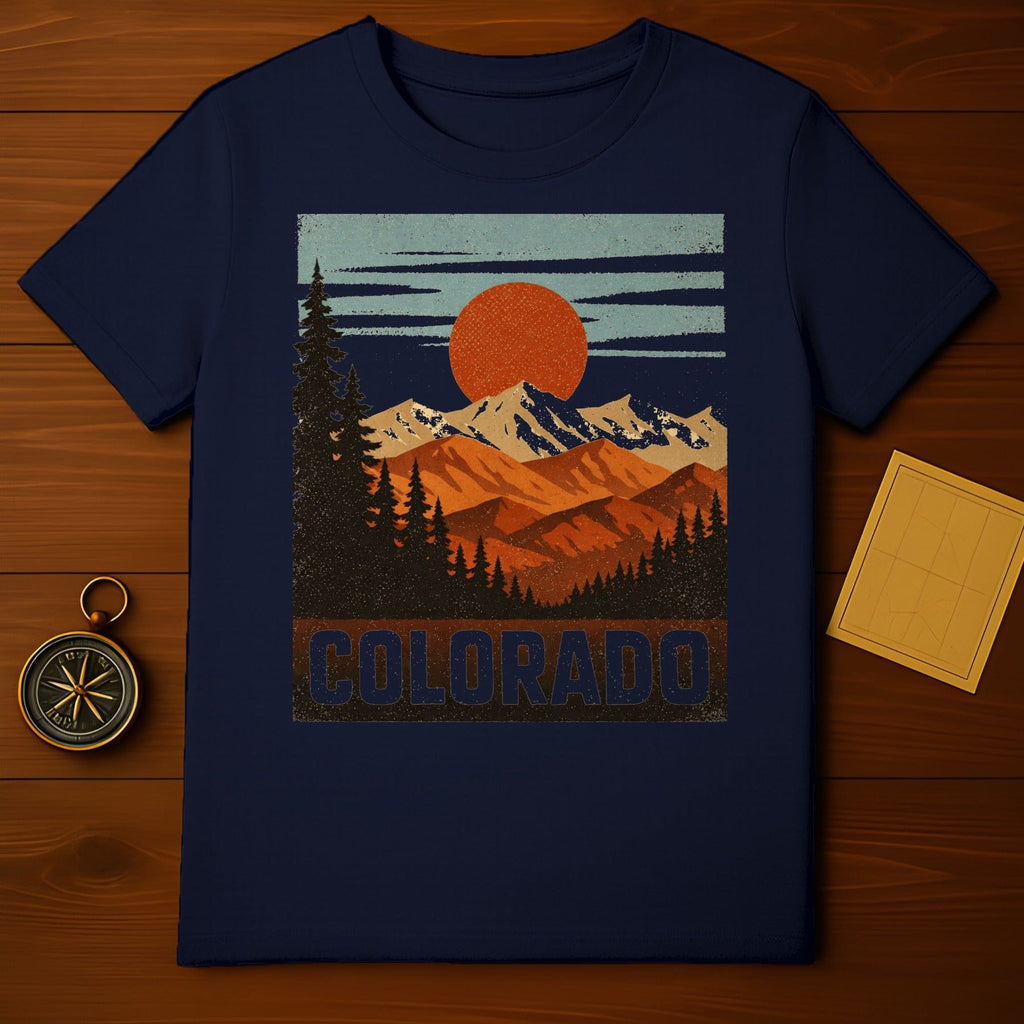 Colorado Mountains Sunset Graphic T-Shirt