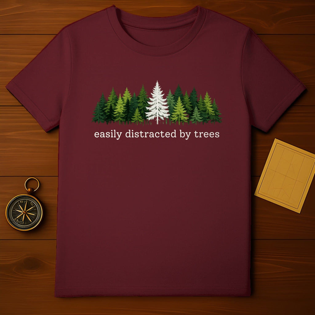 Easily Distracted By Trees Graphic T-shirt