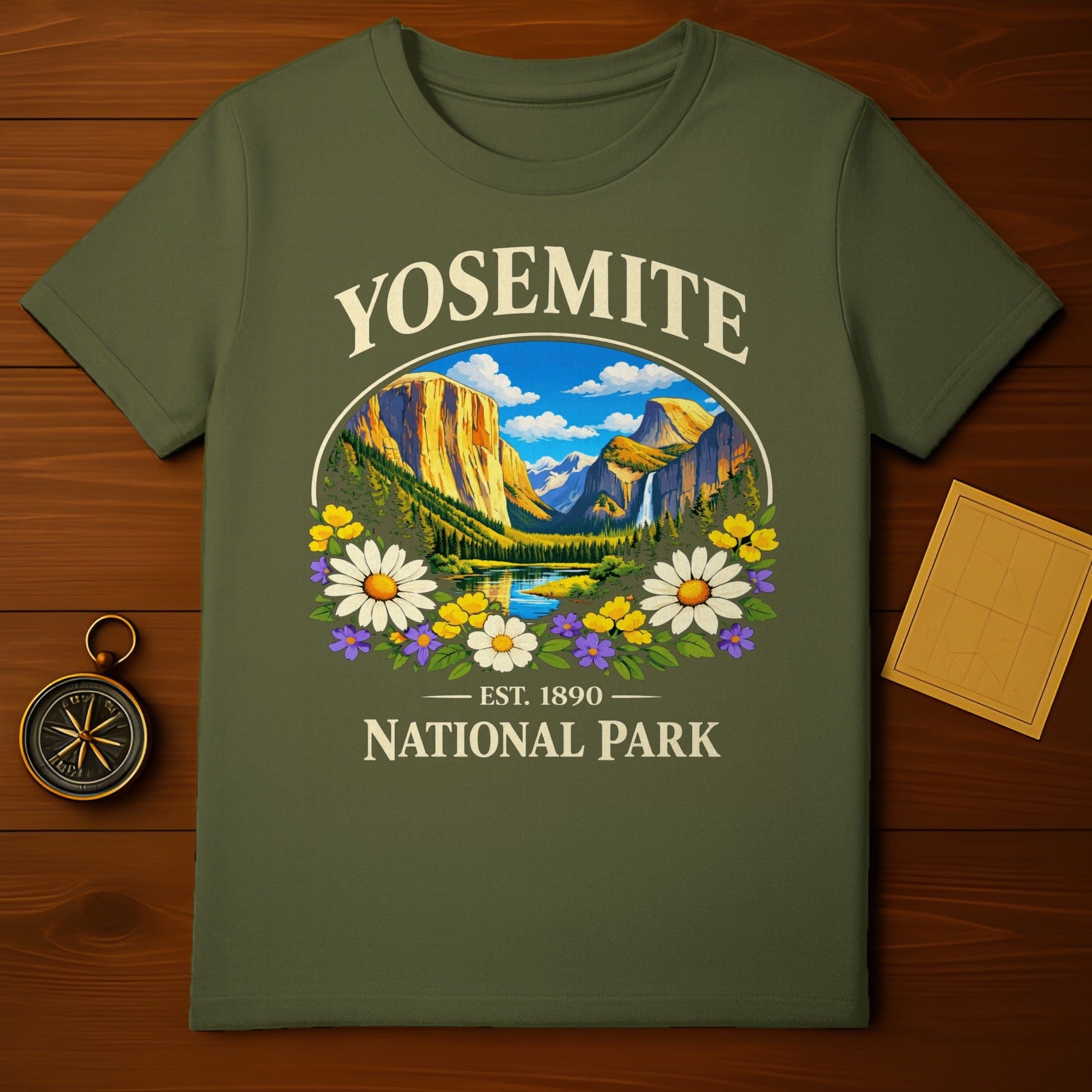 Yosemite National Park Est 1890 Scenic Valley Flowers t-shirt product type

Yosemite
National Park
Est 1890
Yosemite Valley
Mountain Landscape
Waterfall Scene
Lake Reflection
Wildflower Graphic
Nature Inspired
Outdoor Adventure
Hiking Enthusiast
California Park
Travel Souvenir
Park Ranger Style
Scenic Beauty
Vintage Design
Green Tee
Graphic TShirt
Daisy Art
Flower Power