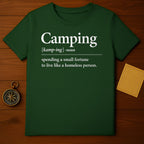 Camping Definition Funny Quote Graphic T-shirt