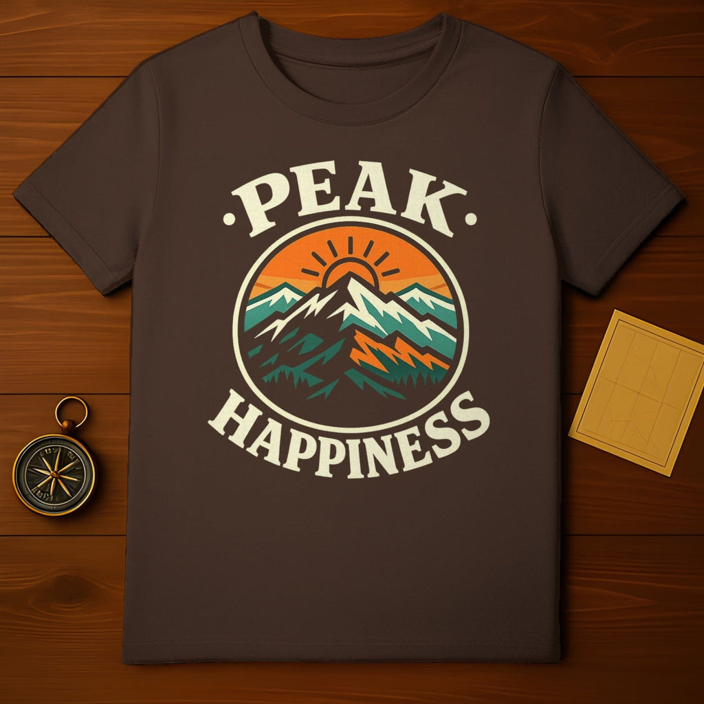 Peak Happiness Mountain Graphic T-Shirt