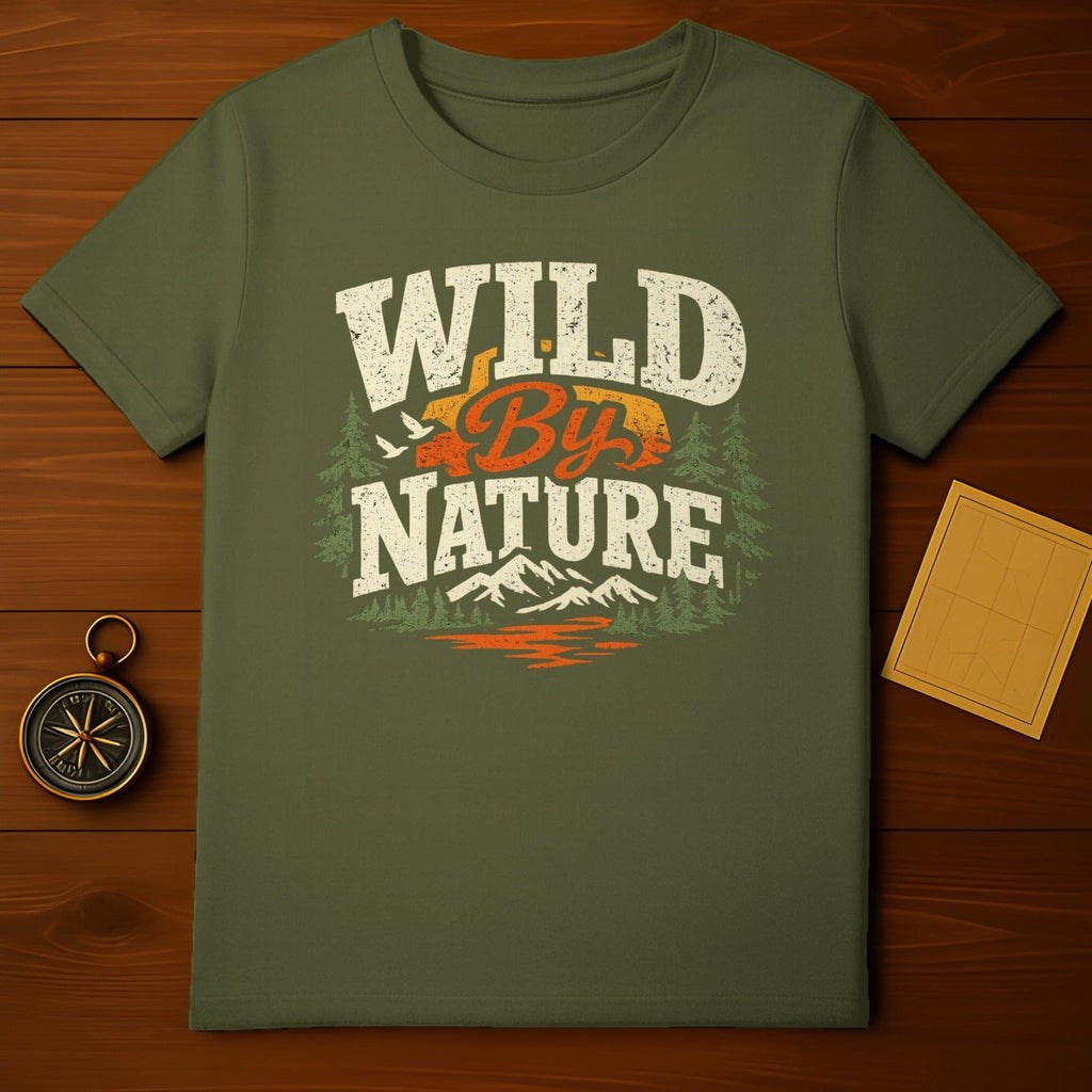 Wild By Nature Graphic Tee Perfect for Outdoor Lovers