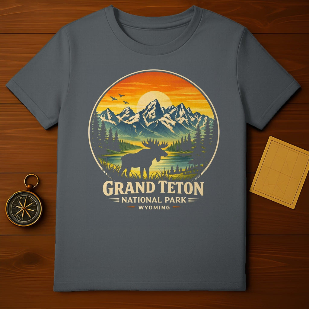 Grand Teton National Park Wyoming Moose Sunset product type