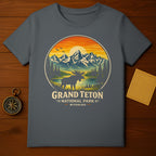 Grand Teton National Park Wyoming Moose Sunset product type