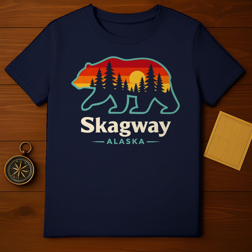 Skagway Alaska Bear Silhouette Sunset Trees product type
Skagway, Alaska, Bear, Silhouette, Sunset, Trees, Forest, Nature, Mountain, Outdoor, Adventure, Travel, Souvenir, Retro, Vintage, Wildlife, Outdoorsy, Explore, Alaska Travel, Bear Art