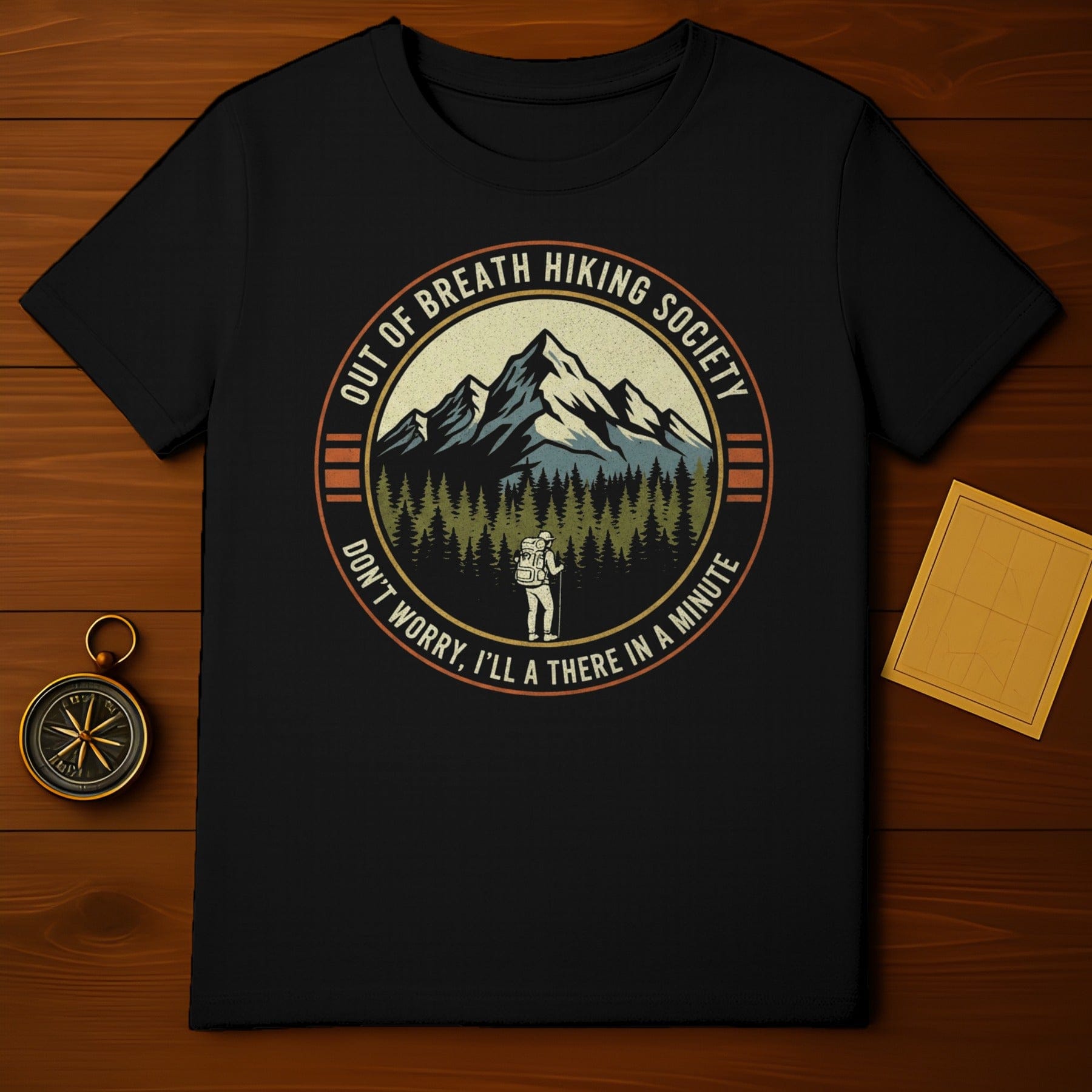 Out of Breath Hiking Society Graphic T-shirt