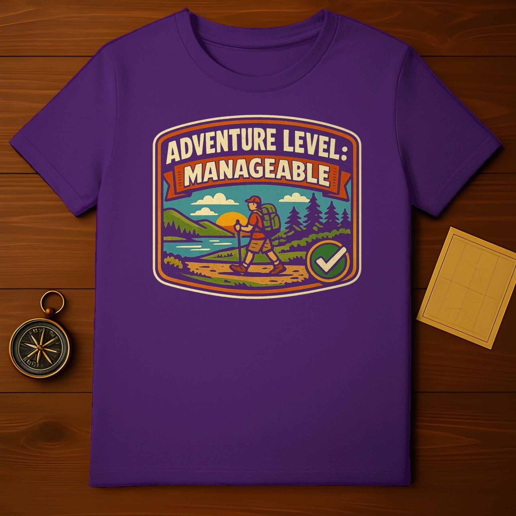 Adventure Level Manageable Hiking Graphic T-Shirt