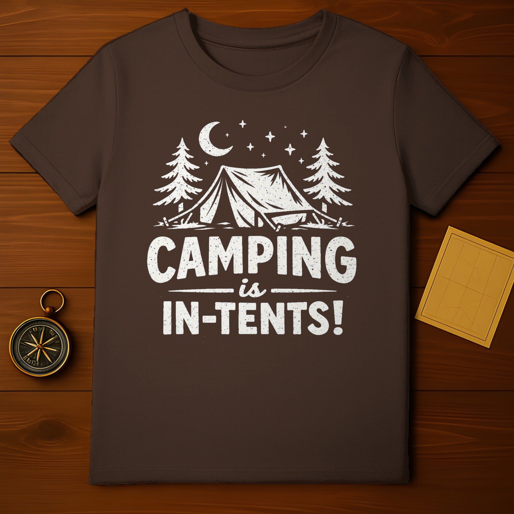 Camping is In-Tents T-shirt ideal for outdoor enthusiasts