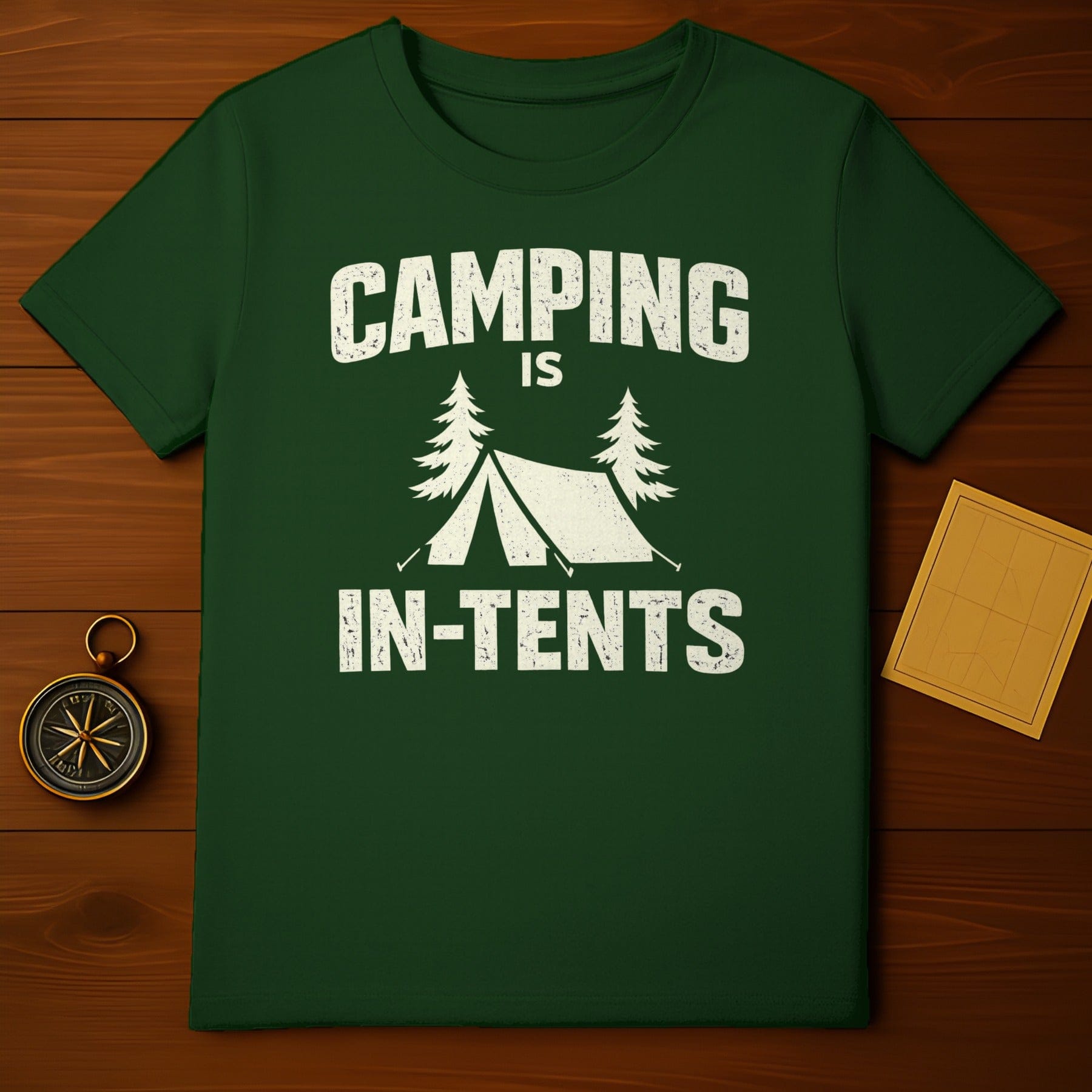 Camping Is In-Tents Pun Outdoor Adventure Graphic product type