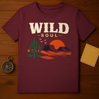 WILD SOUL Desert Landscape Cactus Scene Maroon T-Shirt product type
Wild Soul
Desert design
Cactus art
Southwest style
Landscape graphic
Sunset scene
Mountain illustration
Boho chic
Adventure themed
Nature inspired
Maroon shirt
Burgundy top
Graphic tee
Unique print
Outdoor spirit
Western vibe
Retro design
Indie fashion
Travel enthusiast
Explore wilderness