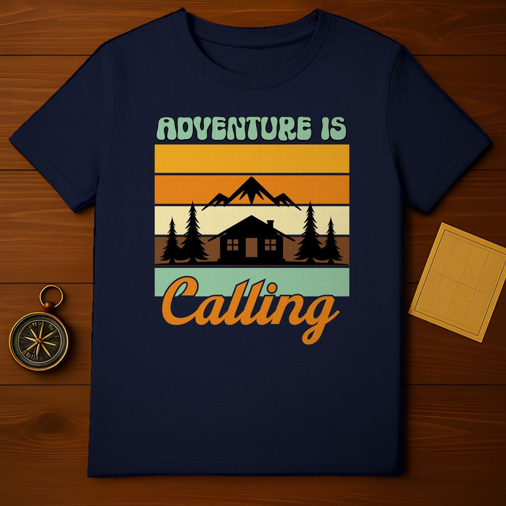 Adventure Is Calling Mountain Cabin T-Shirt