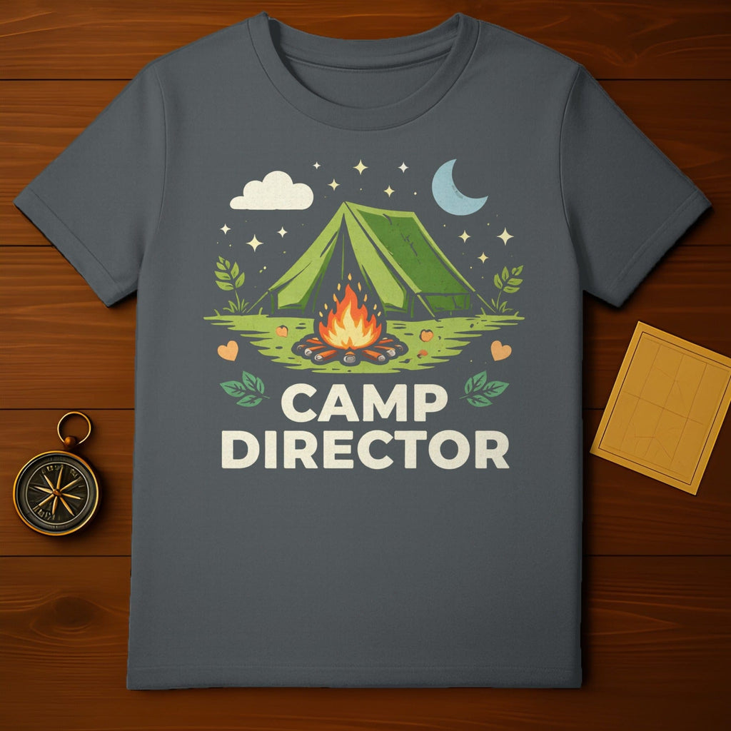 Camp Director Graphic Tee Perfect for Outdoor Enthusiasts