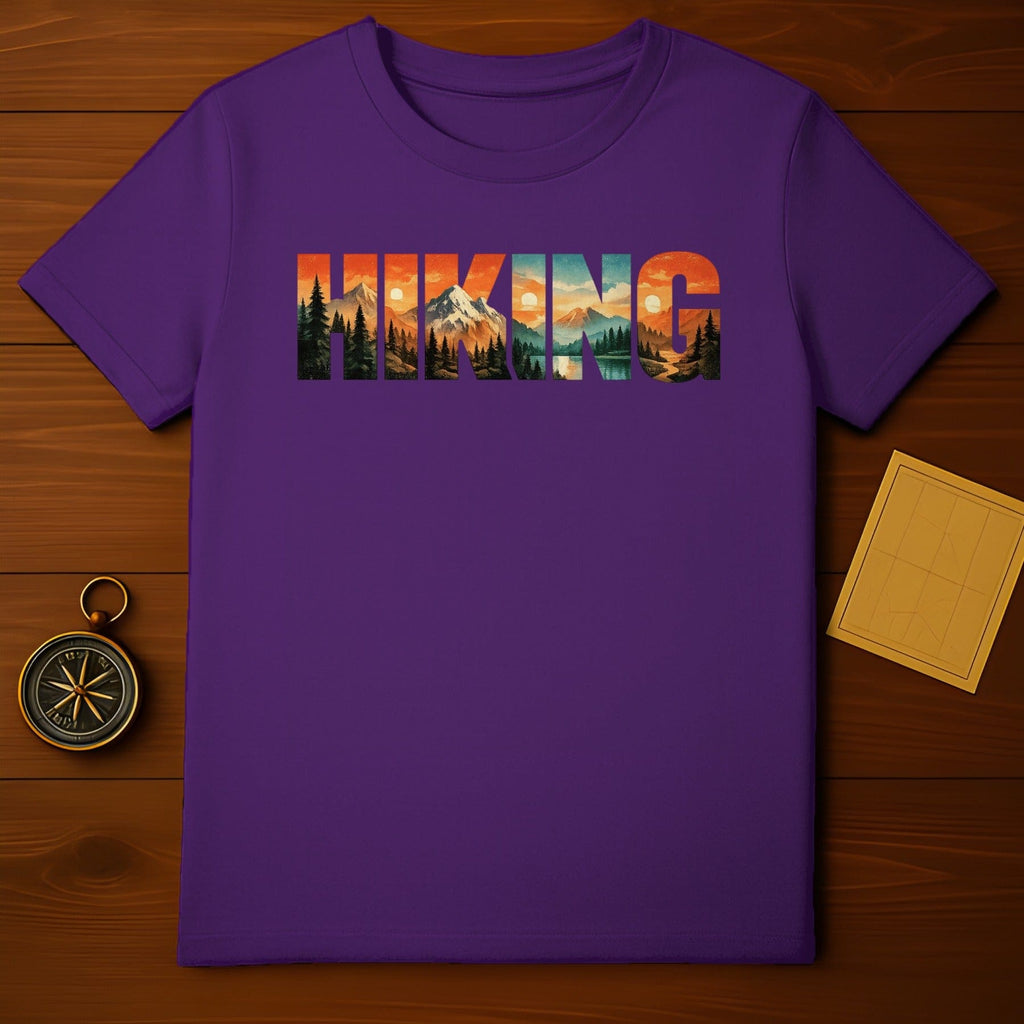 Colorful Hiking Graphic Tee for Outdoor Enthusiasts