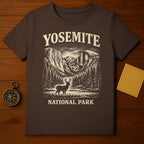 Yosemite National Park Graphic Brown T-Shirt