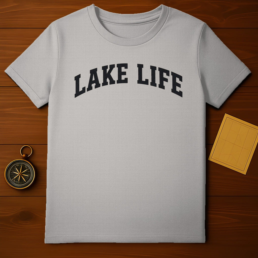 Lake Life Design Short Sleeve Graphic T-shirt