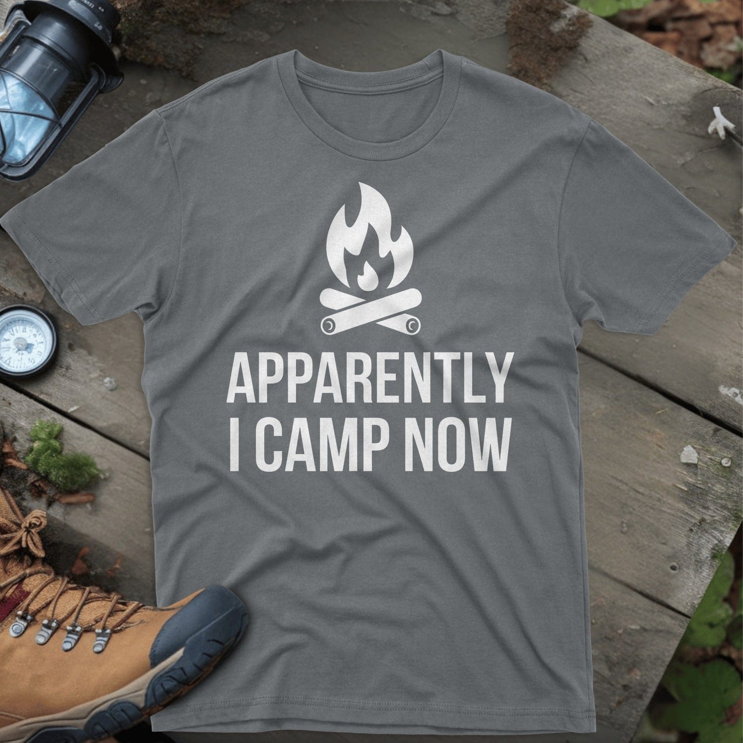 Apparently I Camp Now Printed T-Shirt product