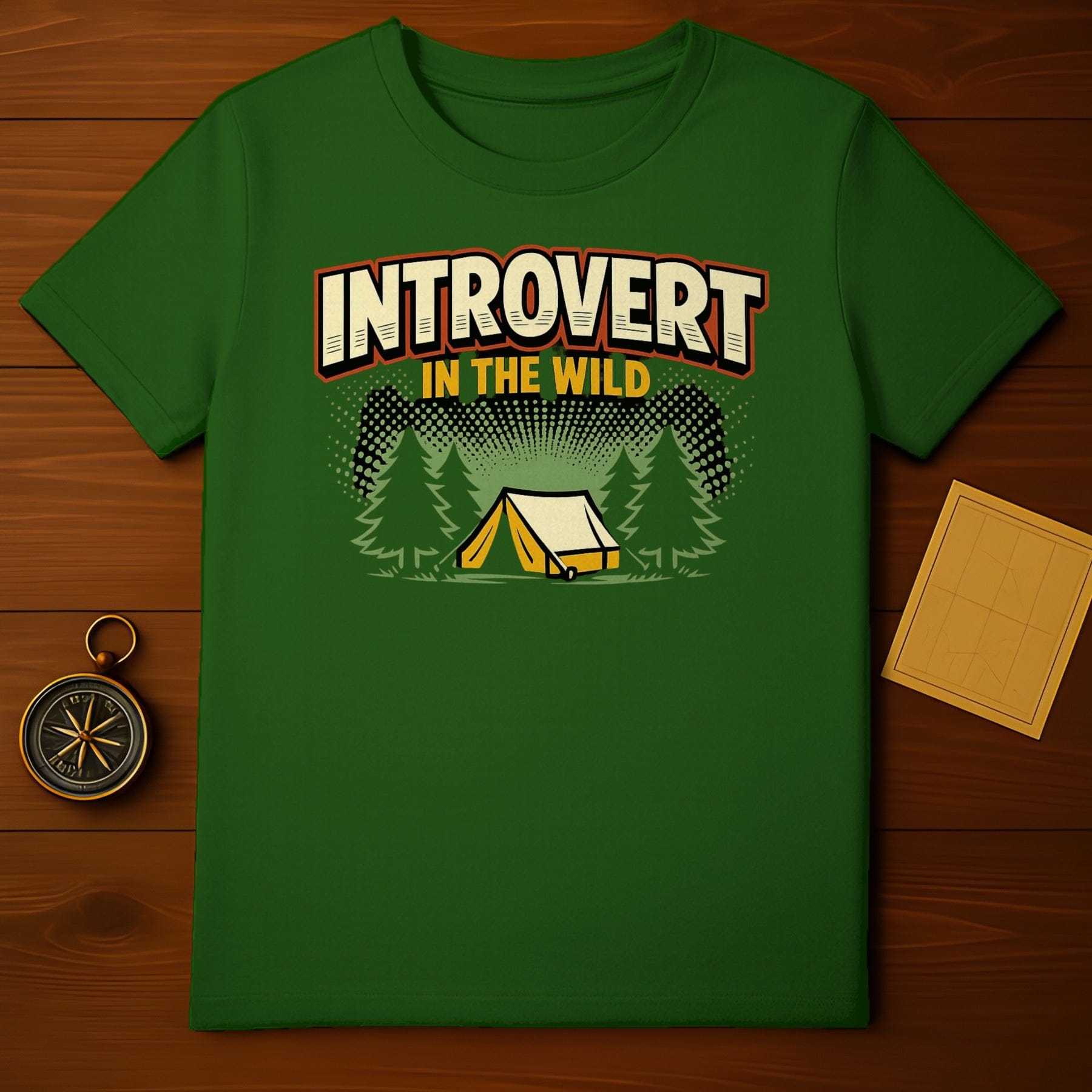 Introvert In The Wild Camping Design Graphic product type