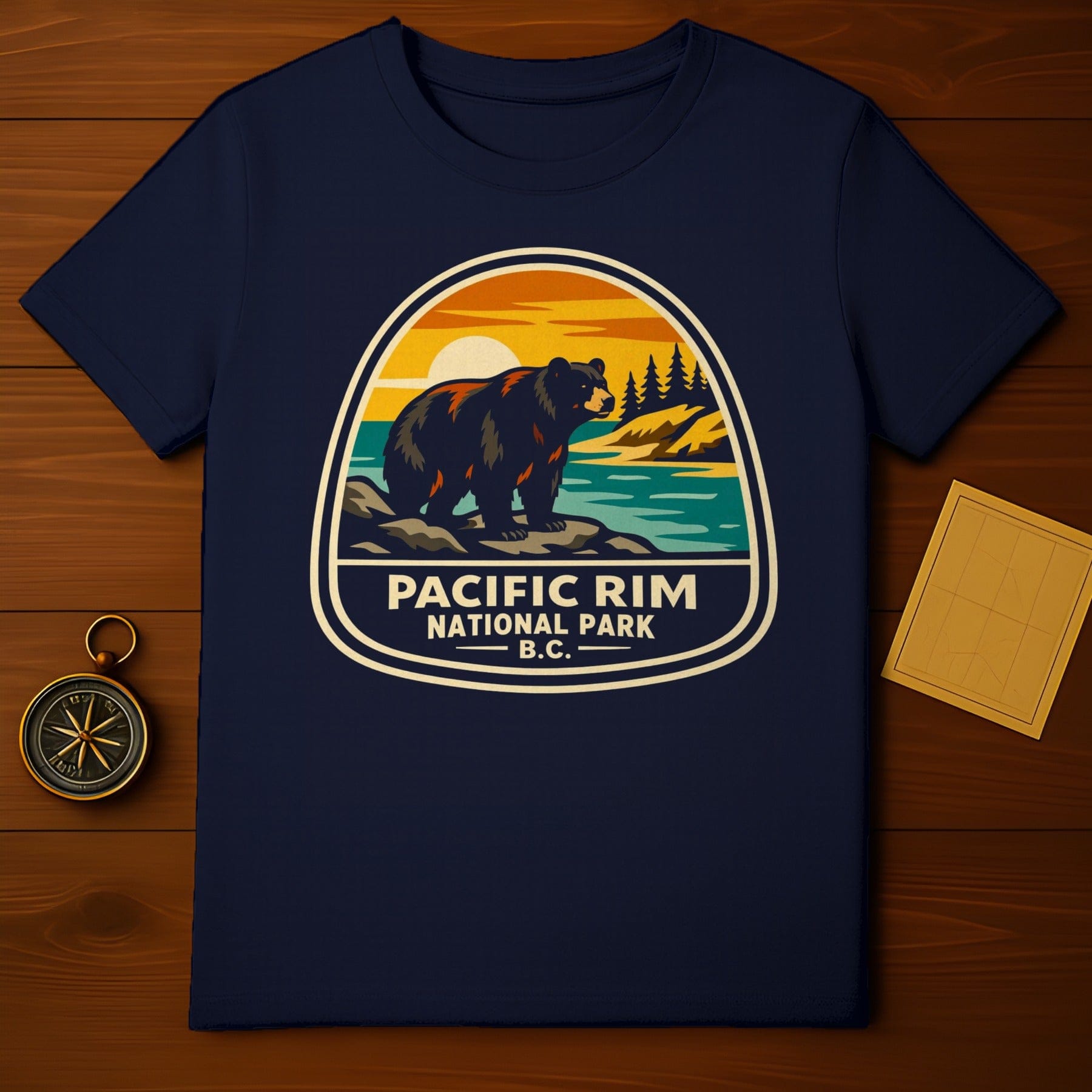 Pacific Rim National Park B.C. Bear Sunset Nature Scene product type