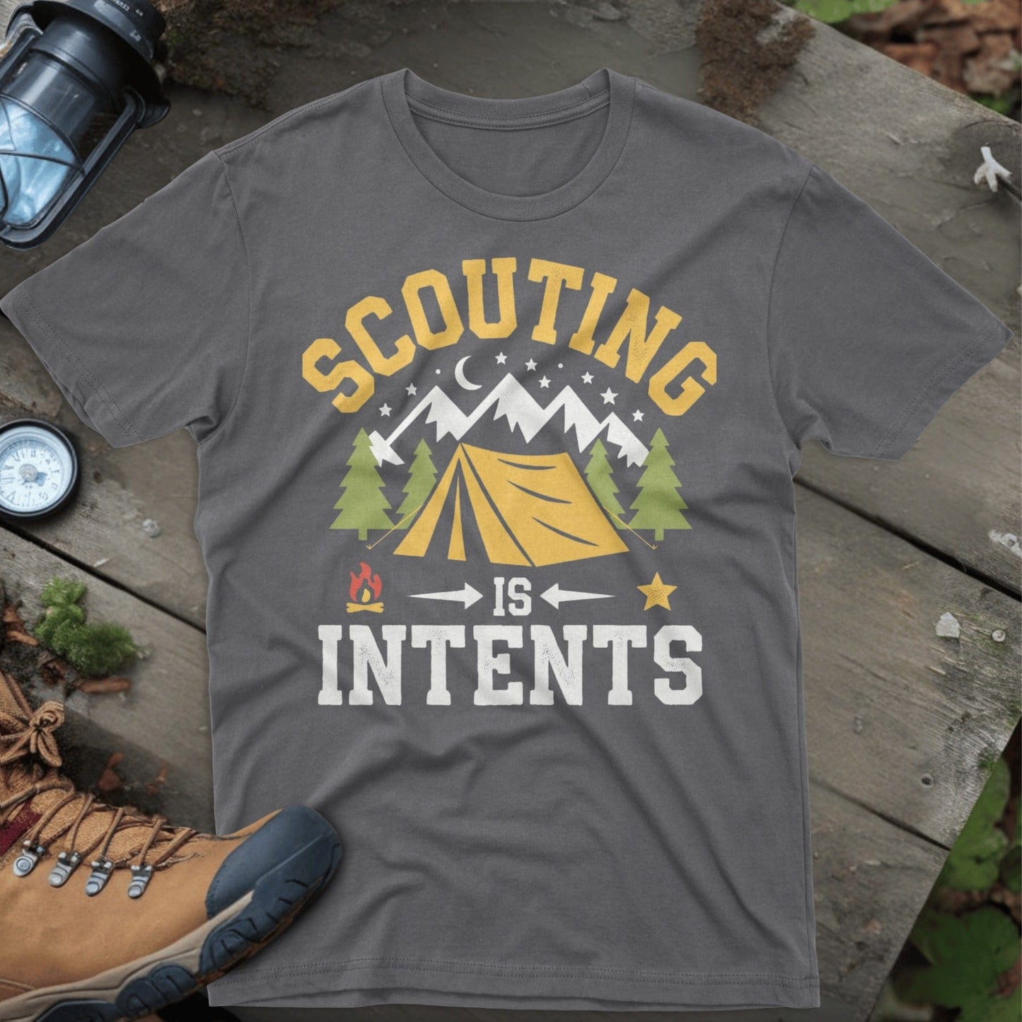 Scouting Is Intents Graphic Outdoor Camping Shirt product