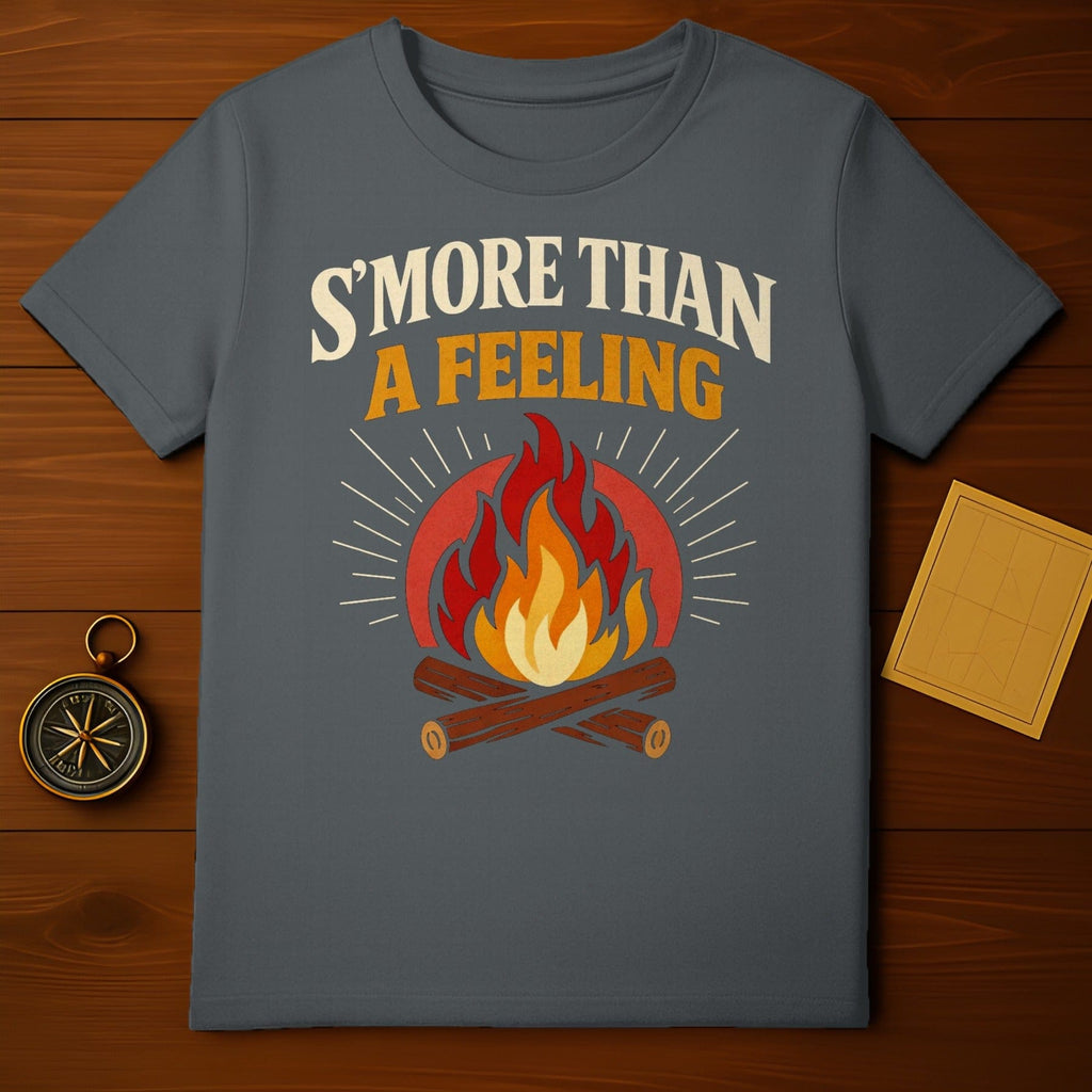S'MORE THAN A FEELING Campfire Outdoor Fun product type
S'MORE THAN A FEELING
Campfire
Smores
Camping
Outdoor Adventure
Nature Lover
Bonfire Fun
Summer Vibes
Retro Camp
Vintage Design
Wood Log Fire
Forest Explorer
Mountain Life
Happy Camper
Graphic Tee
Novelty Shirt
Gift Idea
Unique Apparel
Flame Art
Wilderness Spirit