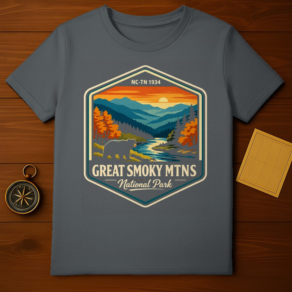 Great Smoky Mtns National Park Bear River Sunset product type