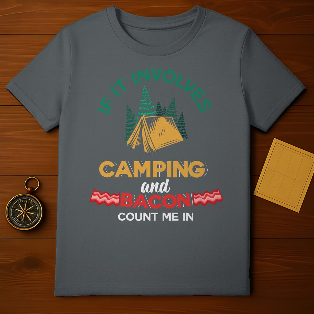 Camping & Bacon T-Shirt