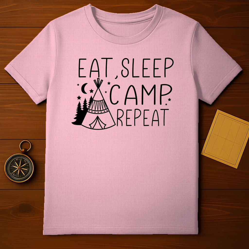Eat Sleep Camp Repeat T-Shirt
