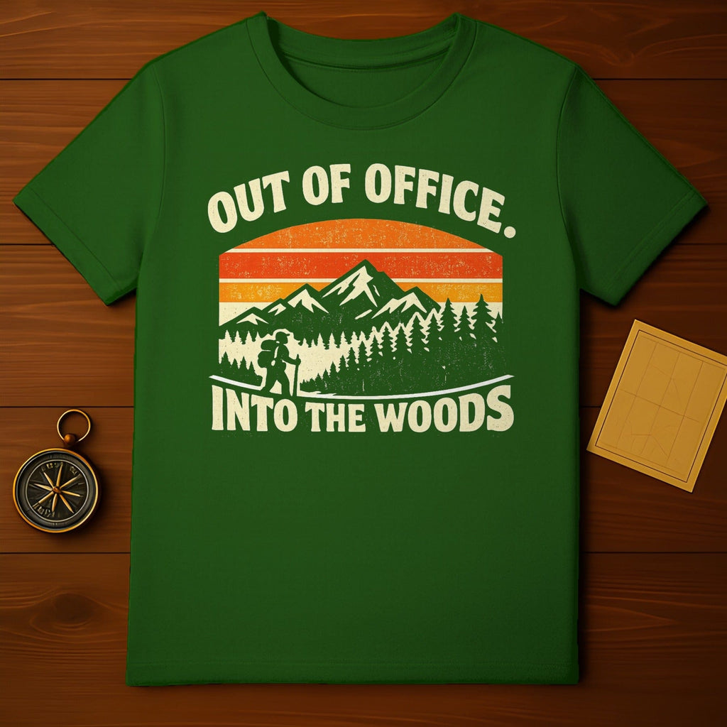 Out of Office Into The Woods Graphic T-shirt