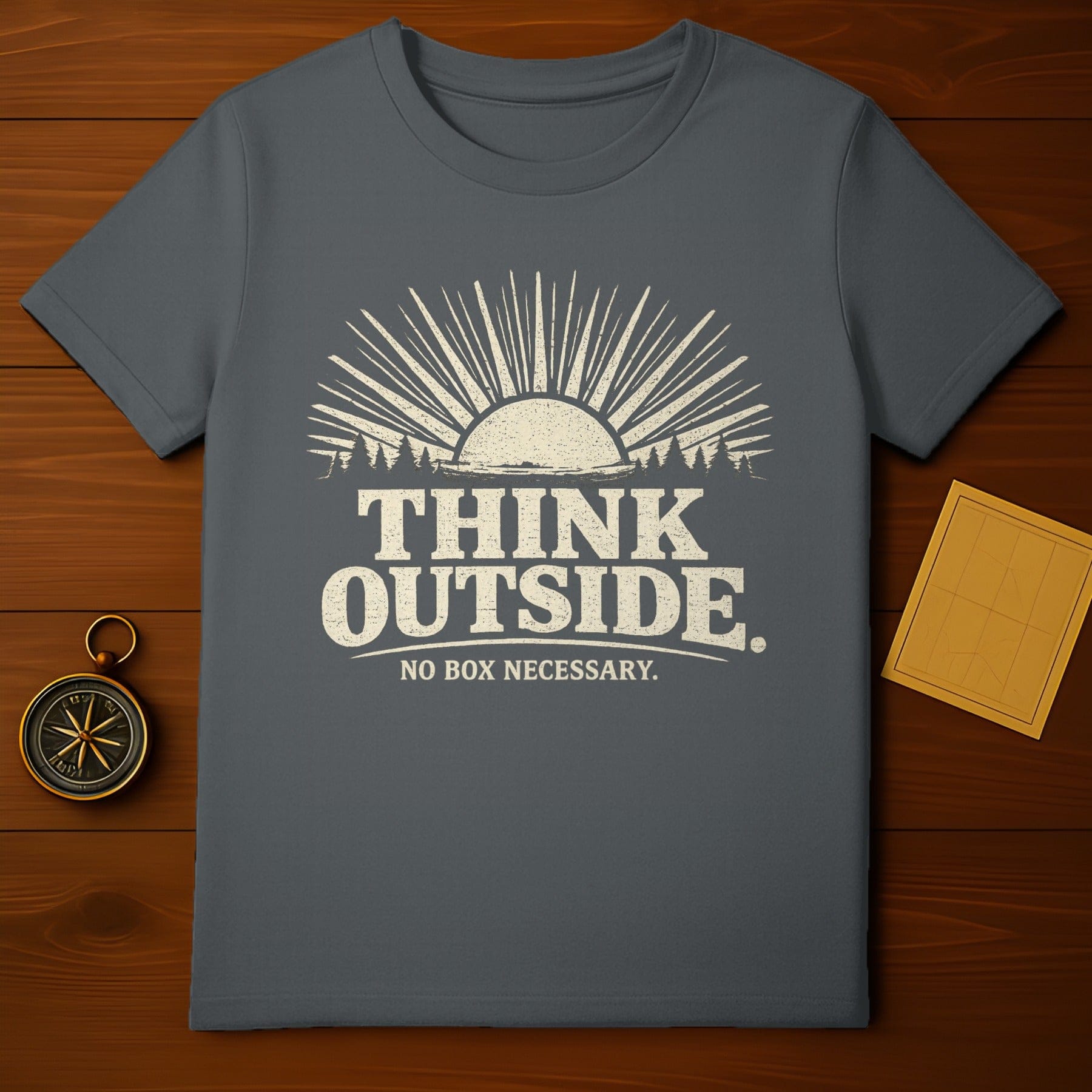 Think Outside No Box Necessary Inspirational Shirt