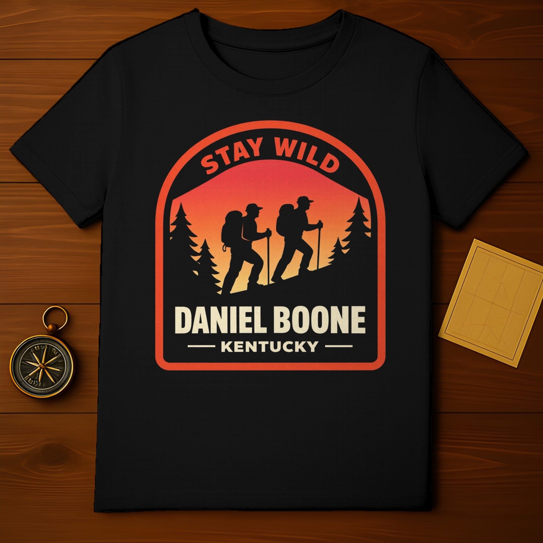 Stay Wild Daniel Boone Kentucky Outdoor Adventure Product Type