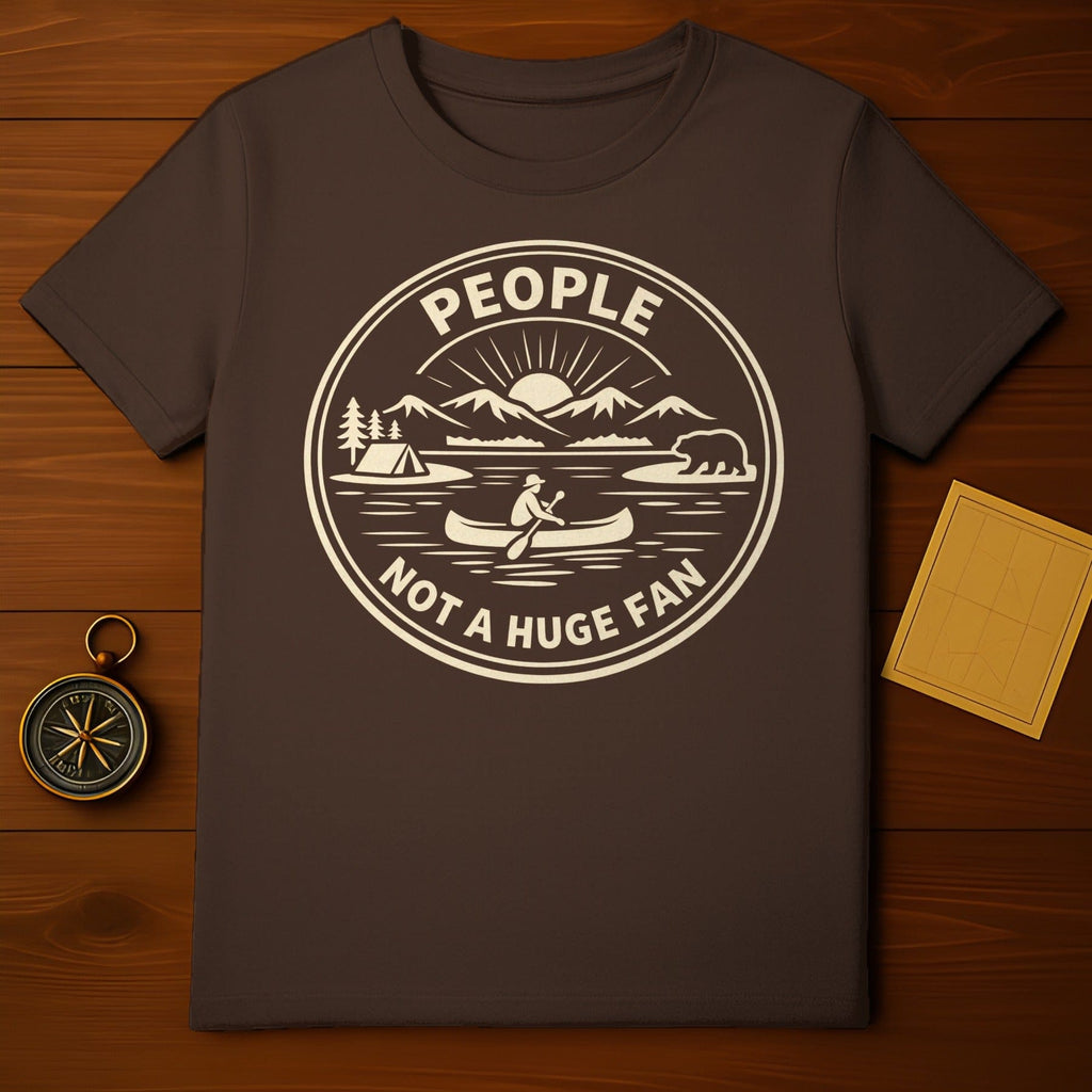 People Not A Huge Fan Canoe Design T-shirt