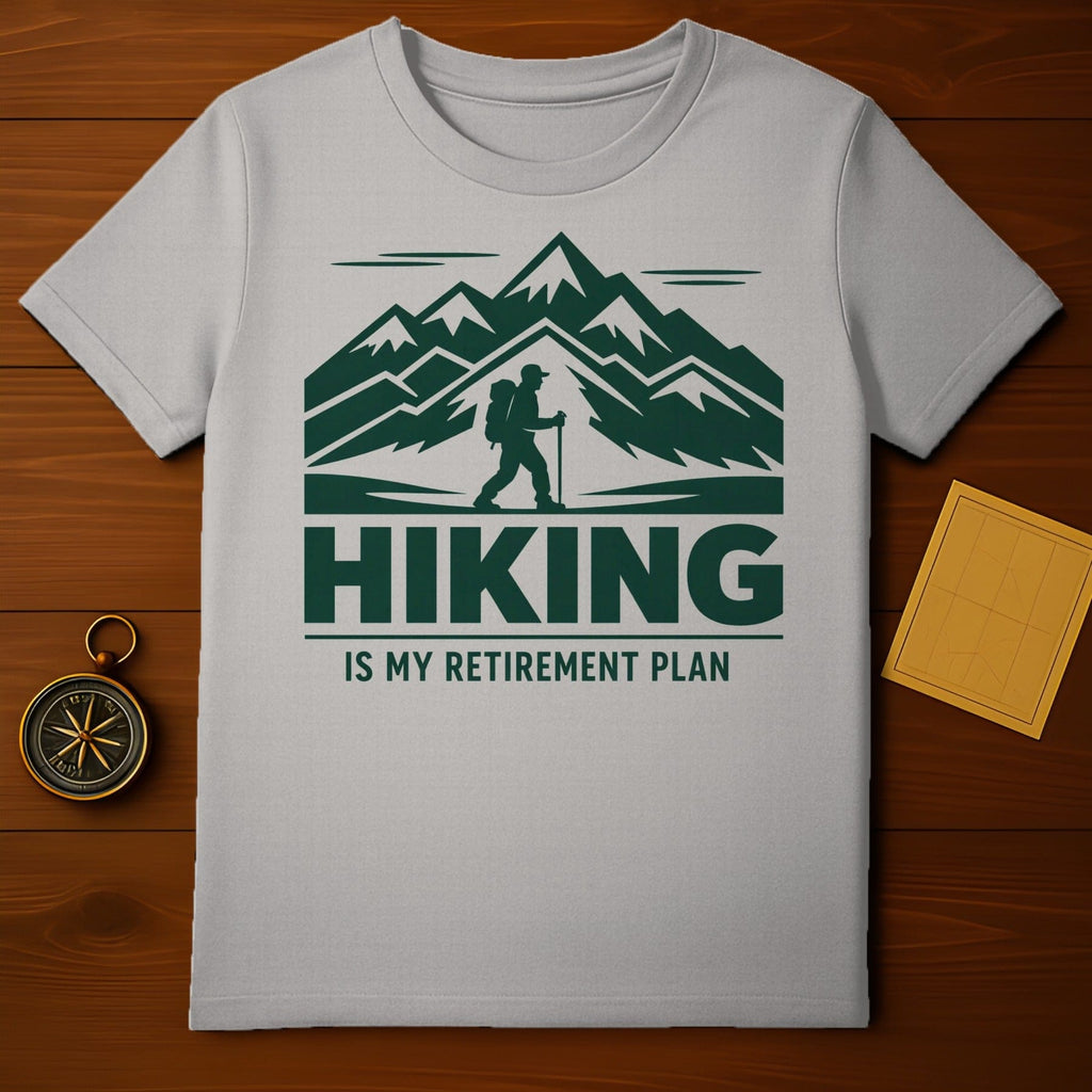 Mountain Hiker Design HIKING IS MY RETIREMENT PLAN T-Shirt
hiking, mountains, hiker, retirement, outdoor, adventure, nature, tee, apparel, graphic tee, trail, mountain lover, gift, retirement plan, wanderlust, camping, trekking, summit, outdoorsy, scenic design