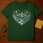 Adventure Awaits Scenic Heart Design Shirt