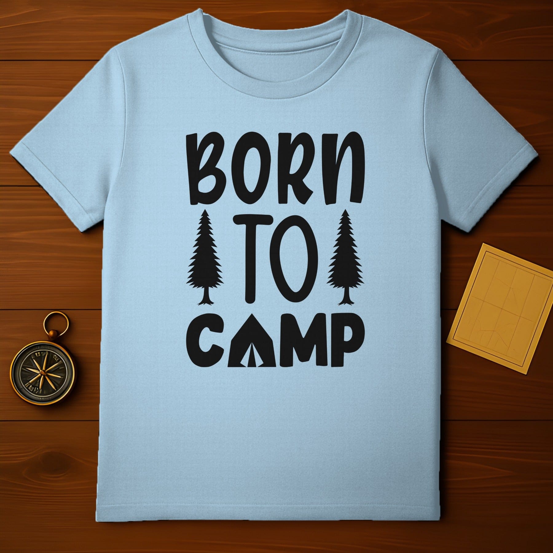 Born to Camp Graphic Tee for Outdoor Enthusiasts