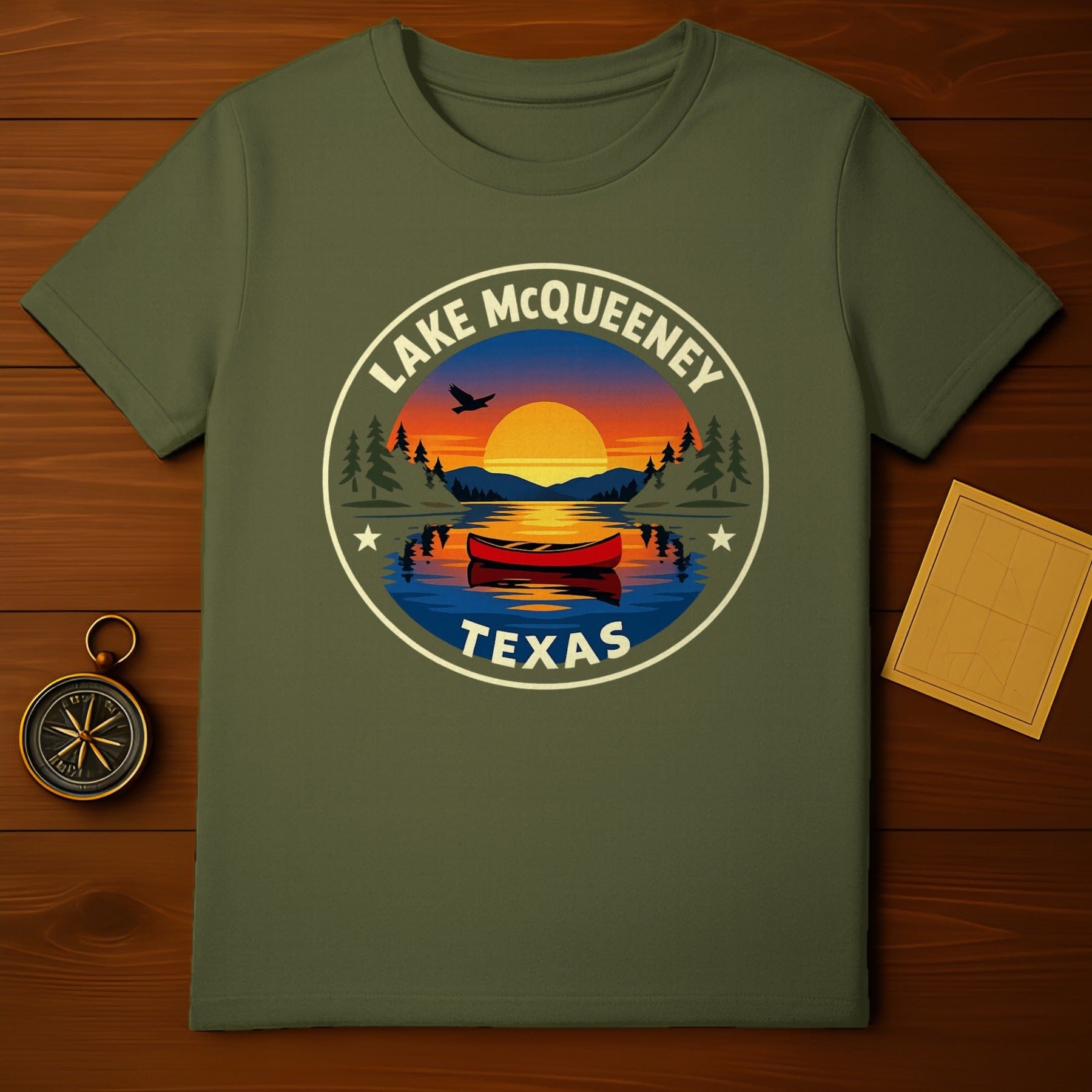 Lake McQueeney Texas Sunset Canoe Lake Mountains product type
Lake McQueeney, Texas, Sunset, Canoe, Lake, Mountains, Pine Trees, Bird, Outdoor, Nature, Travel, Destination, Scenic, Water Recreation, Camping, Adventure, Graphic Design, Landscape, Paddling, Texan Landmark