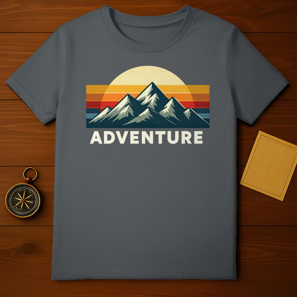 Adventure Mountain Sunset Graphic T-Shirt