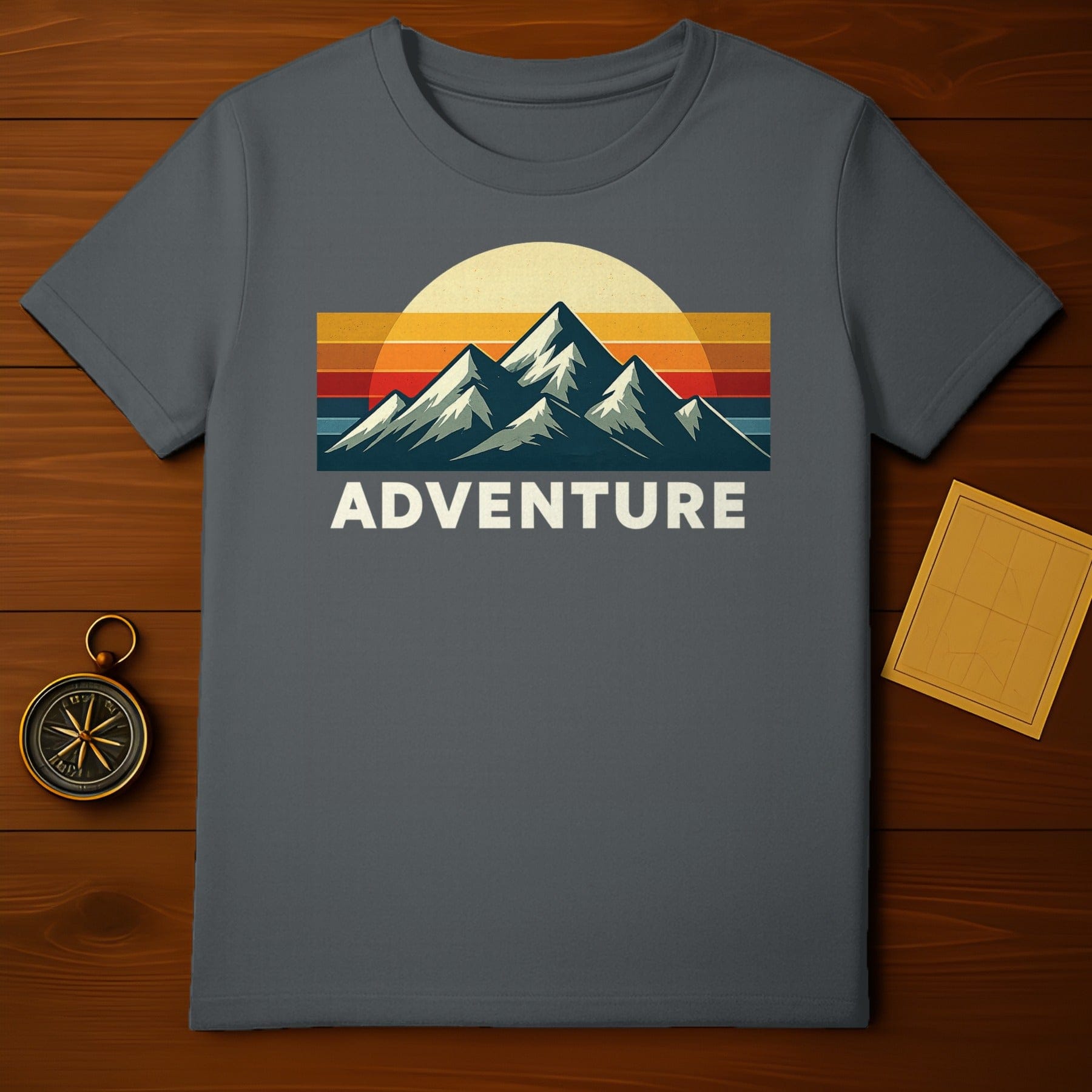 Adventure Mountain Sunset Graphic T-Shirt