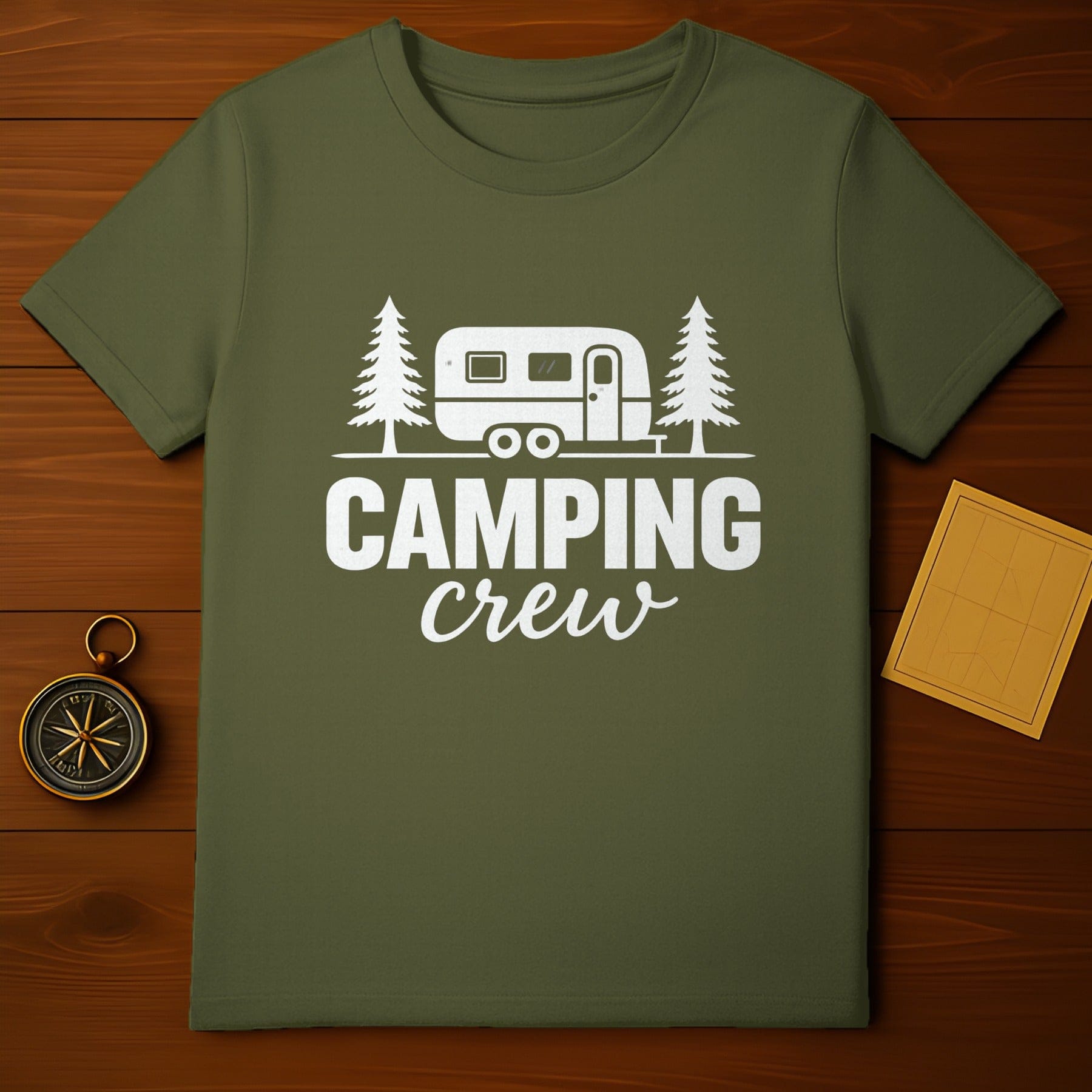 Camping Crew Graphic Tee Casual Outdoorsy Shirt