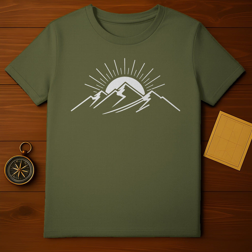 Sun Rising Over Mountain Graphic T-Shirt