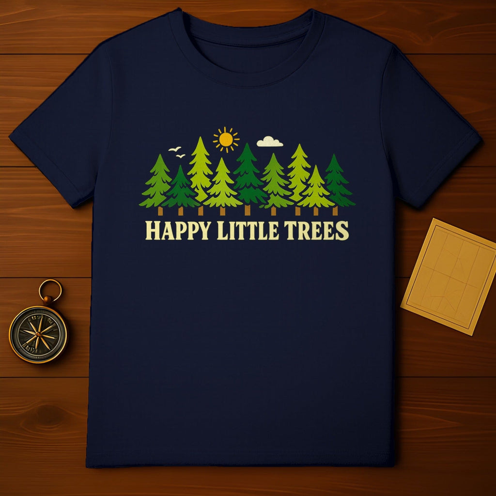 Happy Little Trees Graphic Print T-Shirt