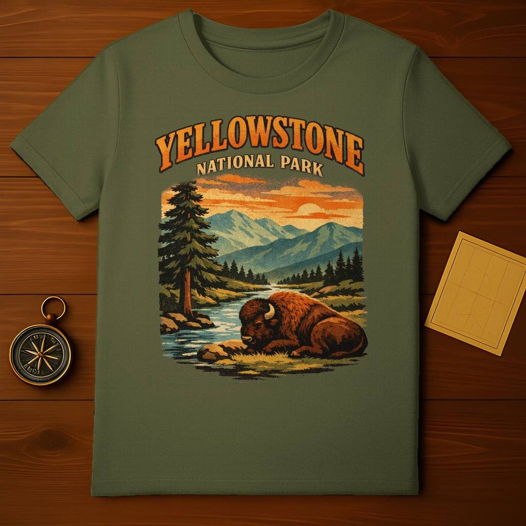Yellowstone National Park Scenic Wildlife T-shirt